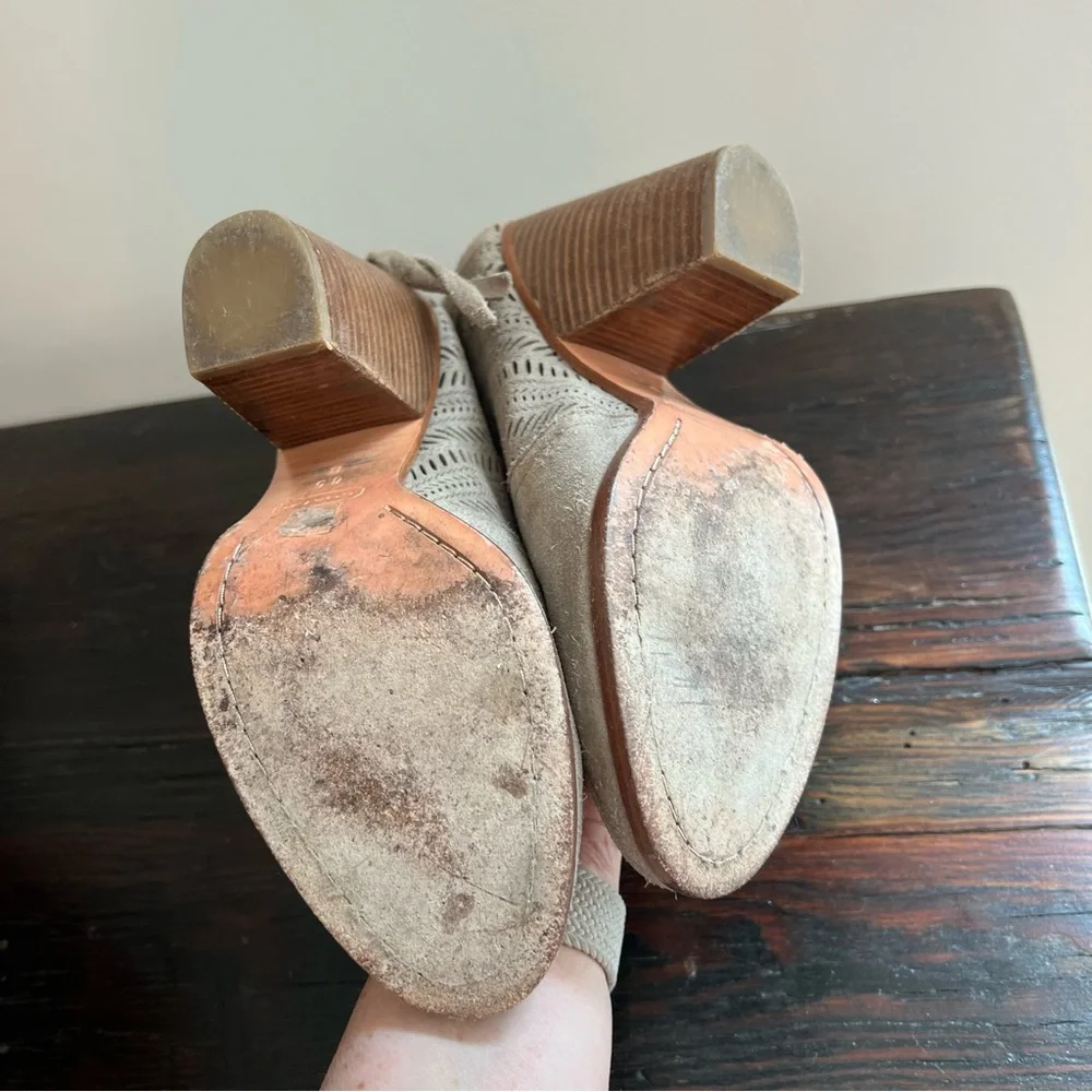 Coach Tan Suede Ankle Boots - Picture 4 of 9